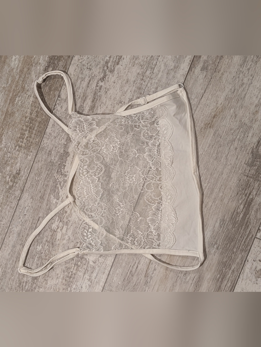 Full Tilt White Lace Bralette